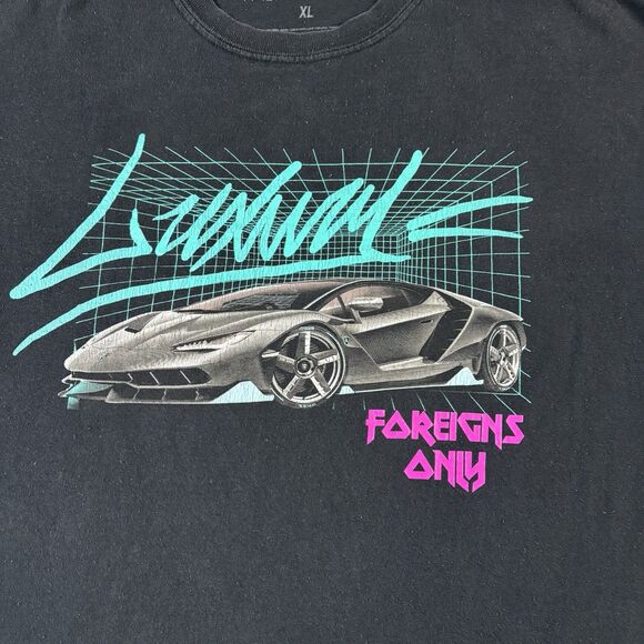 Vintage Fashion Nova 80s Style Graphic Tee Mens Size L - Luxury Foreigns Only - Picture 5 of 5